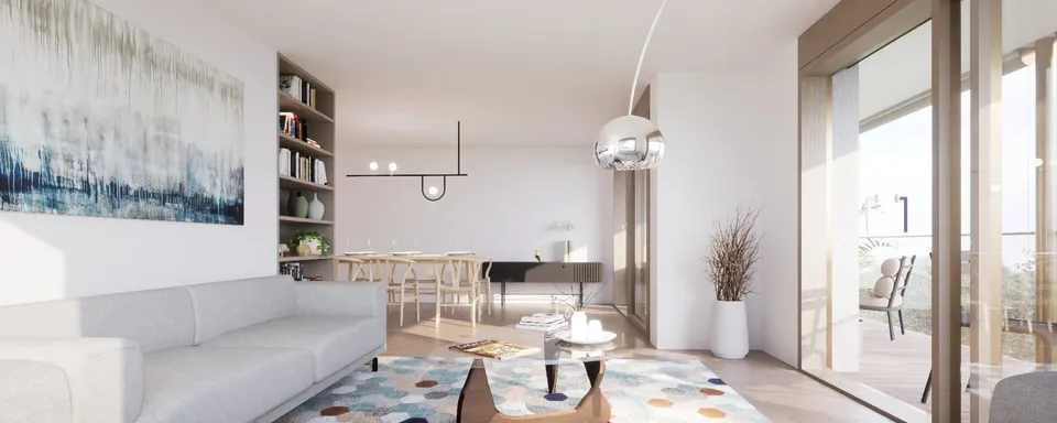 Vue exceptionnelle, appartement contemporain