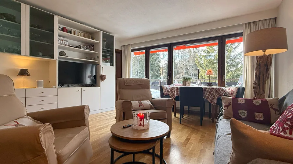 Appartement 2.5 pièces & parking en plein centre de Crans-Montana