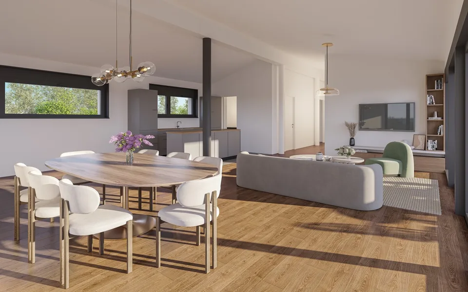 Prächtiges 5.5-Zimmer-Attikapartment mit Bergblick in Venthône