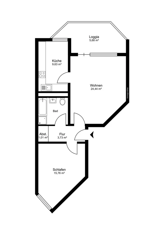 IMMORath - Appartement 2 pièces avec loggia et place de parking à Denzlingen – photo 11 sur 13