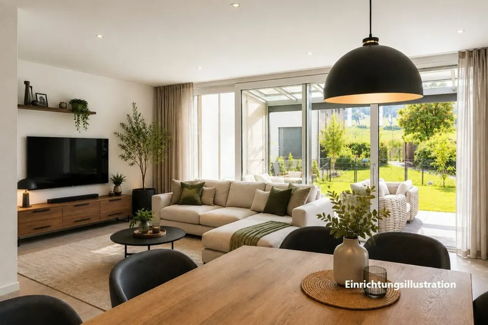 Topmodernes 7.5-Zimmer-Eck-Reiheneinfamilienhaus