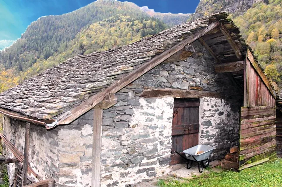 4 ½ -Zi.-Haus und Rustico zum Ausbauen sehr sonnig und ruhig – Foto 14 von 19