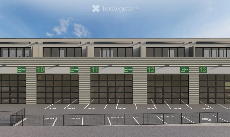 NEU Gewerbeneubau Steinmaur | Dielsdorf | letzte Work-Loft-Unit 137m2 bis 178m2 im Stockwerkeigentum