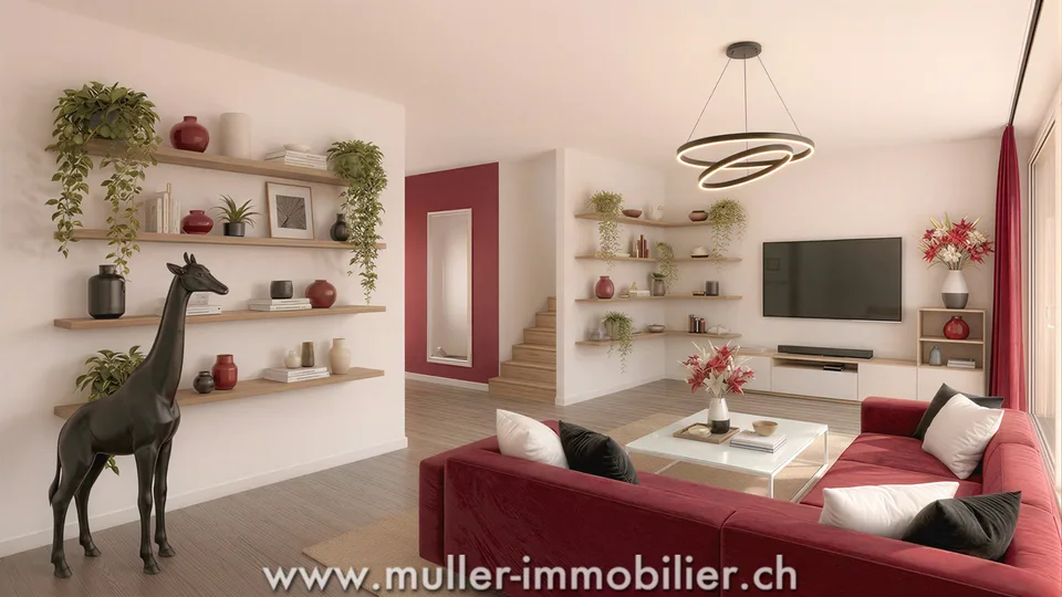 5 Zimmer Reihenfamilienhaus in Le Mouret – Foto 11 von 13