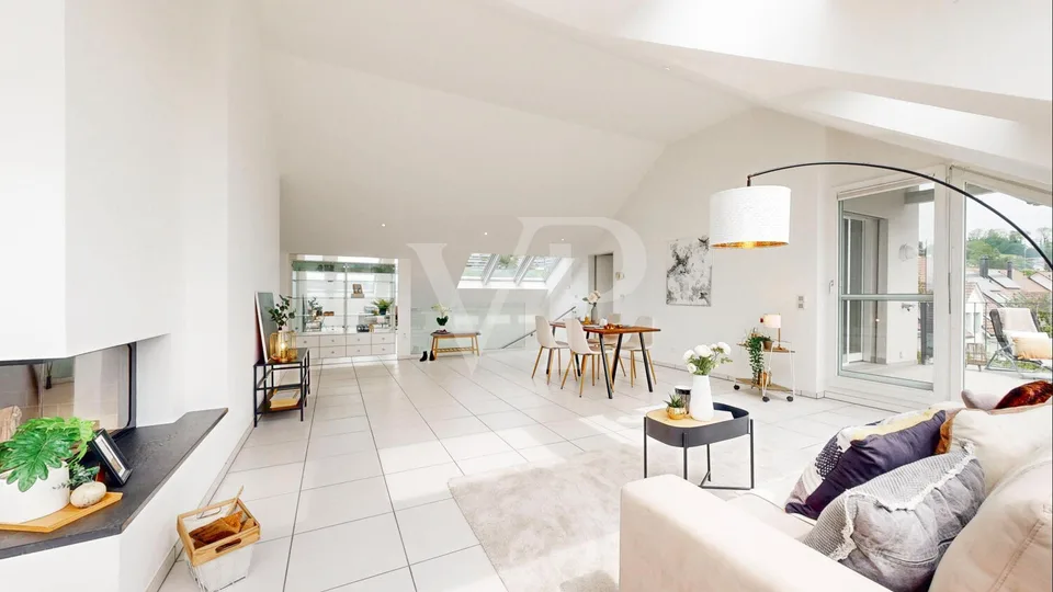 Wohnen über den Dächern: 4.5 Zimmer Dachwohnung mit traumhaftem Ausbli