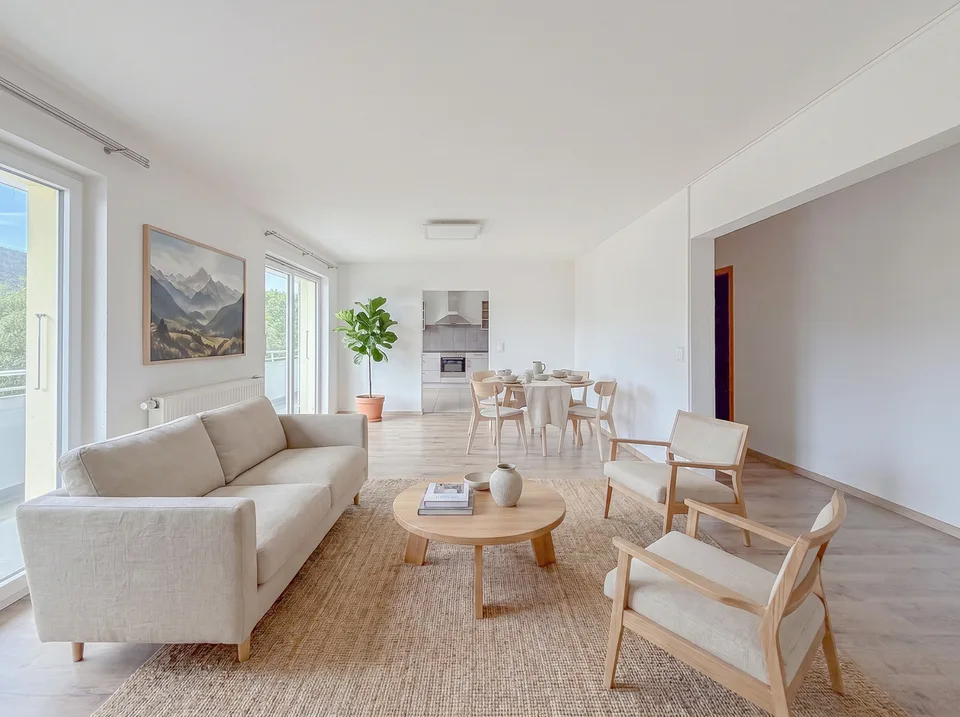 Spacieux appartement PPE de 6.5 pièces avec balcon Vue sur les Alpes