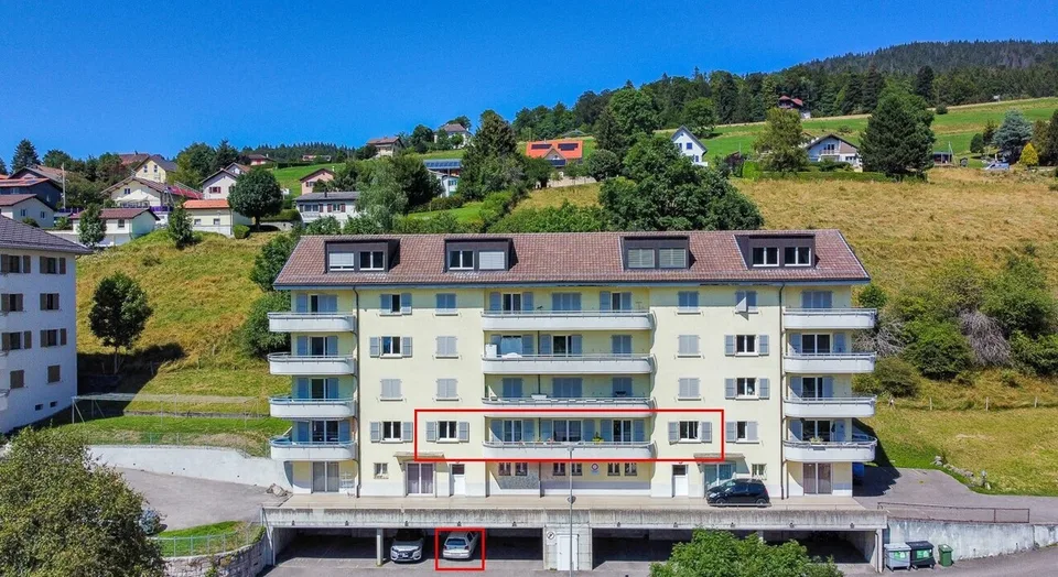 Spacieux appartement PPE de 6.5 pièces avec balcon Vue sur les Alpes