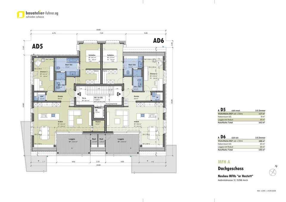 HIGHLIGHT; - Appartamenti mansardati di 3,5 locali ad Arch