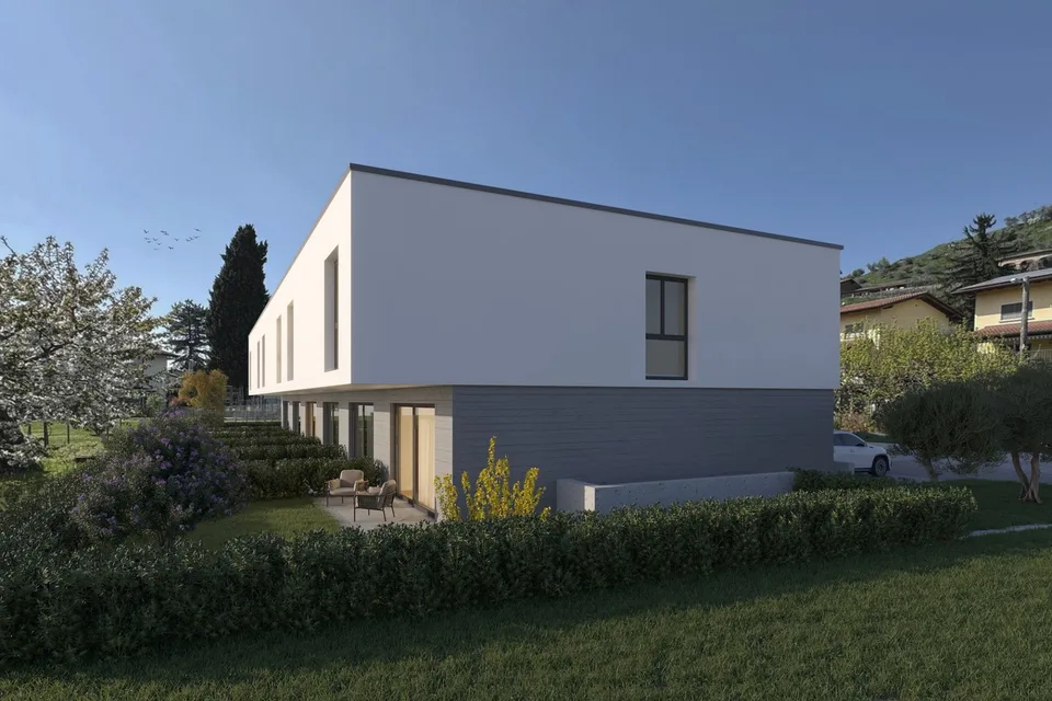 NUOVE VILLE BIFAMILIARI DAL DESIGN MODERNO E GIARDINO PRIVATO