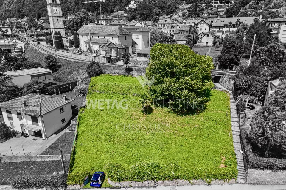 Bello terreno edificabile in vendita a Tegna con una vista aperta eccellente sul Lago Maggiore – foto 6 di 10