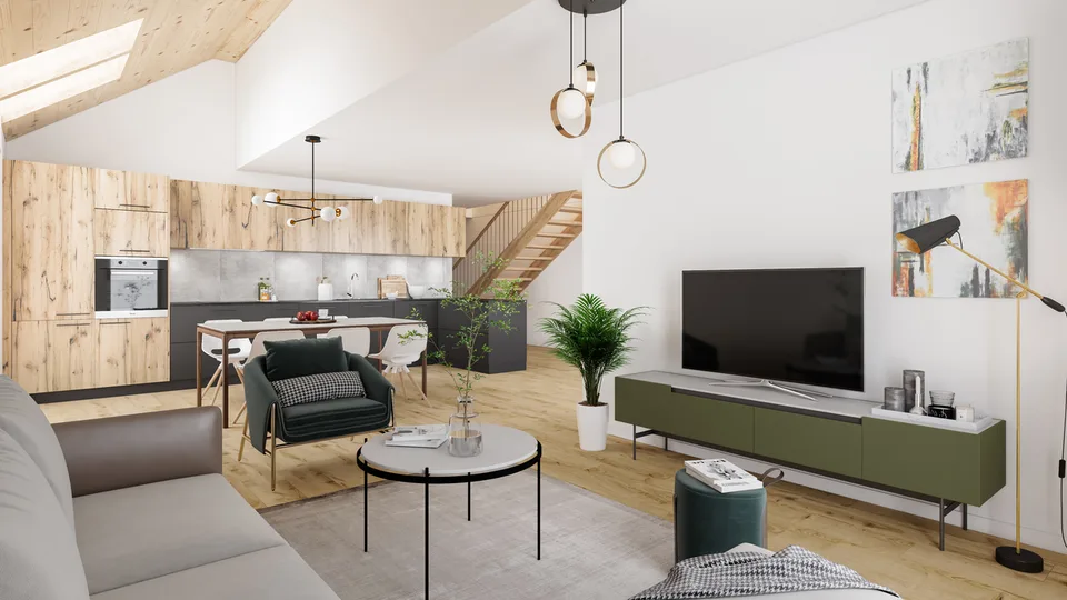 Appartements en PPE dans une ferme en cours de réhabilitation