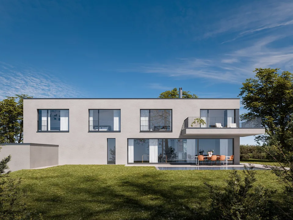 Bewilligtes 6.5 Zimmer-Einfamilienhausprojekt mit moderner Architektur in Hedingen ZH