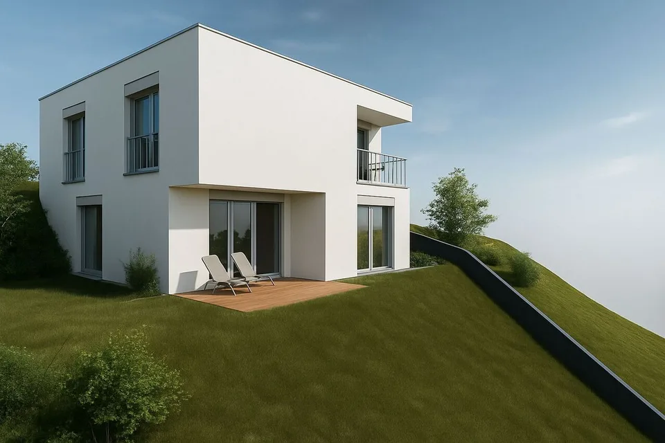 Ihre zukünftige Villa erwartet Sie in Grimisuat, nur 10 Minuten von Sion