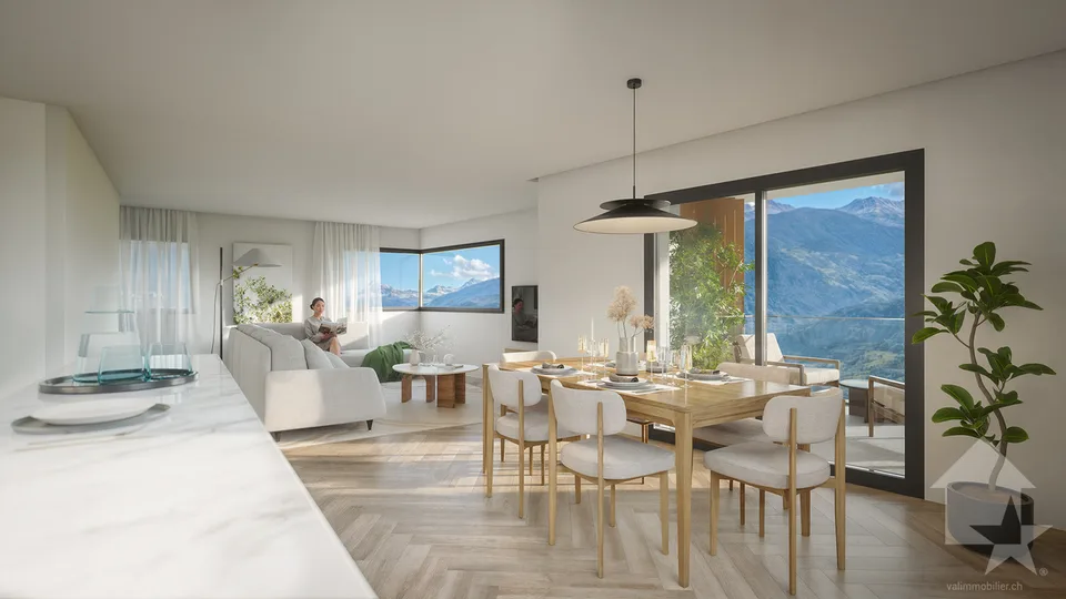 Villa d'architecte 4.5 pièces à construire sur les hauts de Conthey – Foto 6 von 10