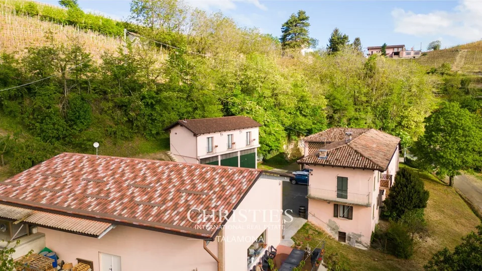 Weingut mit Weinberg und Landhaus in Canelli