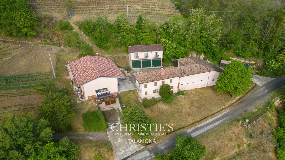 Weingut mit Weinberg und Landhaus in Canelli