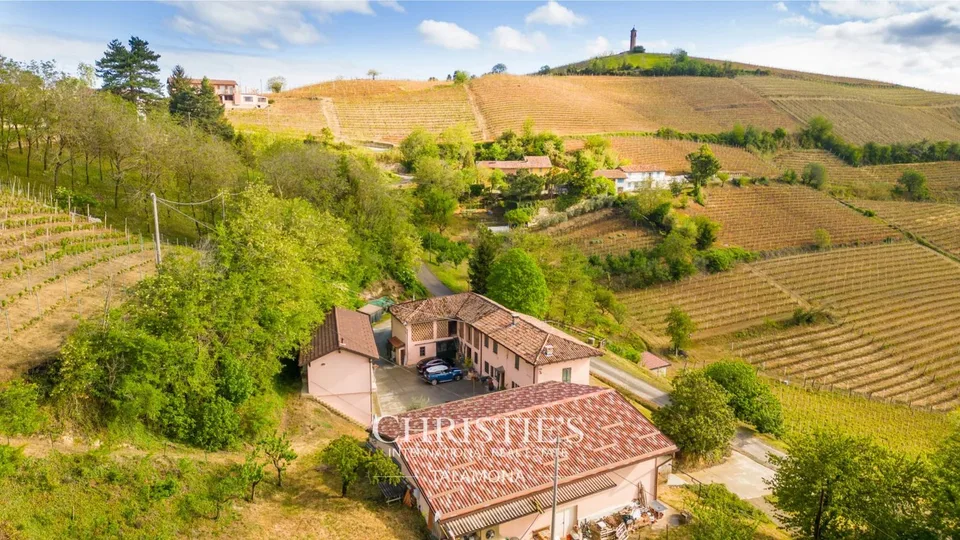 Weingut mit Weinberg und Landhaus in Canelli