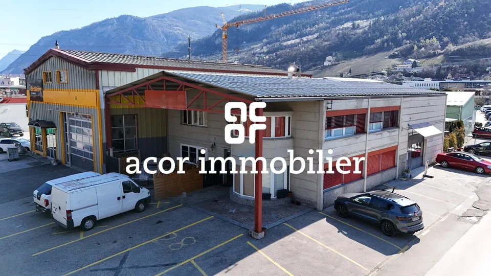 Industriehalle mit Gewerbeflächen in Sion!