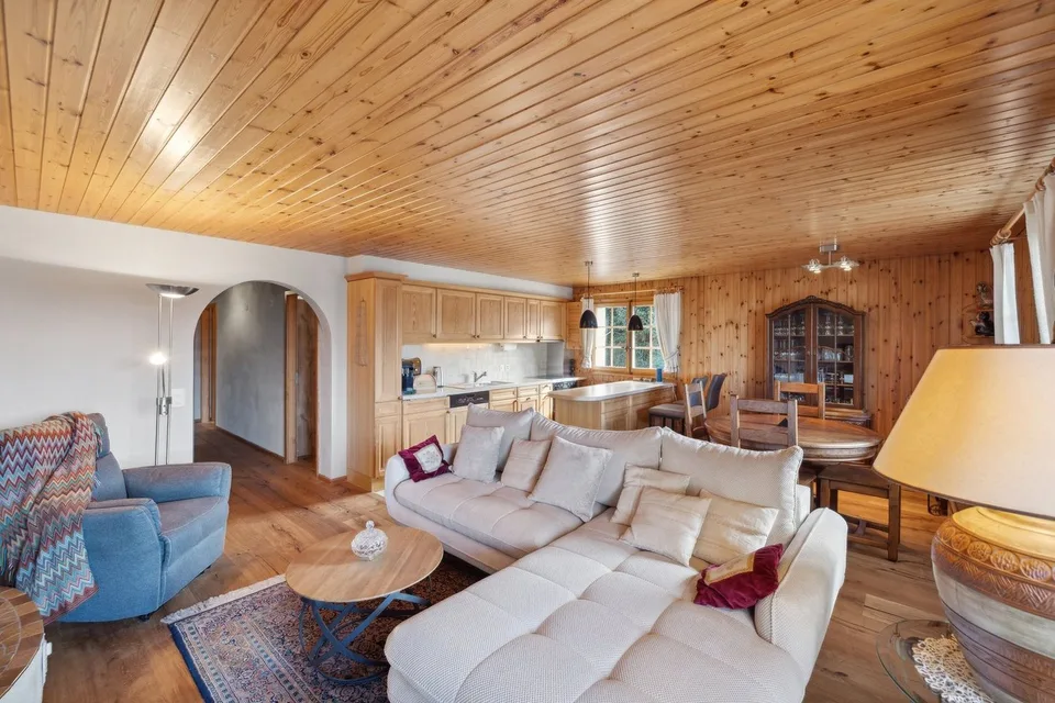 Villars Zentrum, charmantes 3.5-Zimmer-Wohnung, renoviert, Garage, Balkone, schöne Aussicht! – Foto 7 von 13