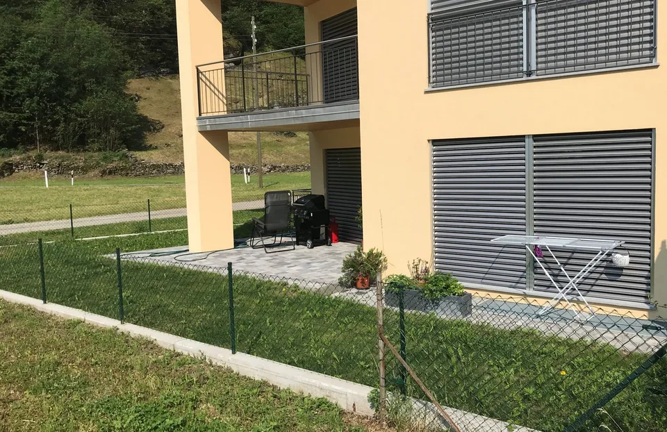 Appartement avec jardin dans la belle vallée de Blenio