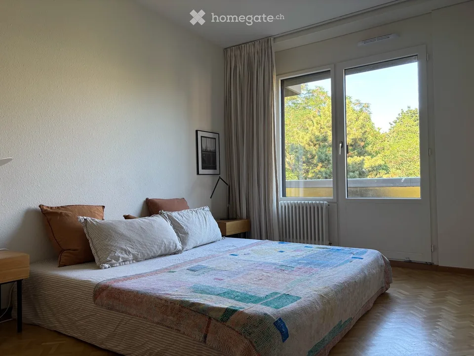 Spacious 4.5-Room Apartment with Balcony and Stunning Views facing Parc La Grange