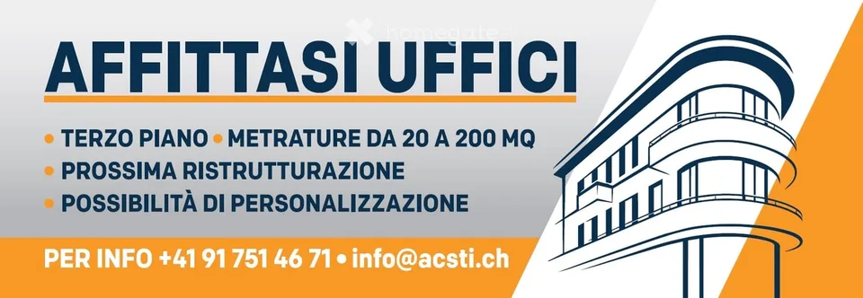 Büros zur Individualisierung in nächster Renovierung im Herzen von Locarno