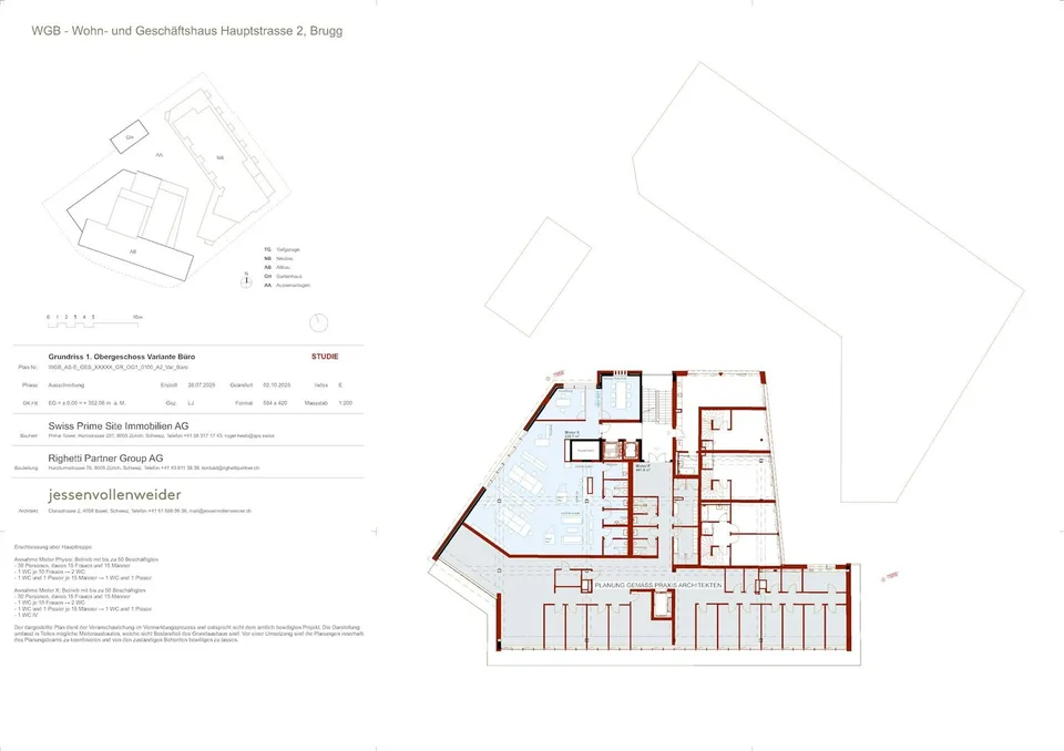 Your new office or practice location on approx. 237 m² in Brugg - stylish and comfortable!