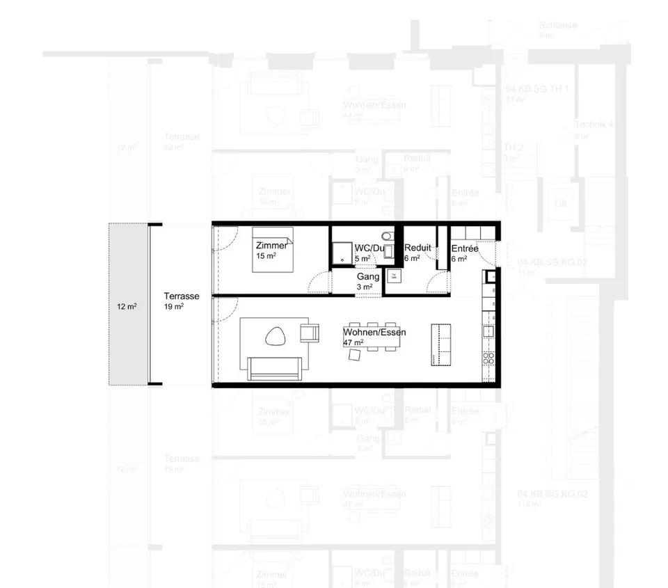 Erstvermietung - Grosszügige Erdgeschosswohnung mit Terrasse