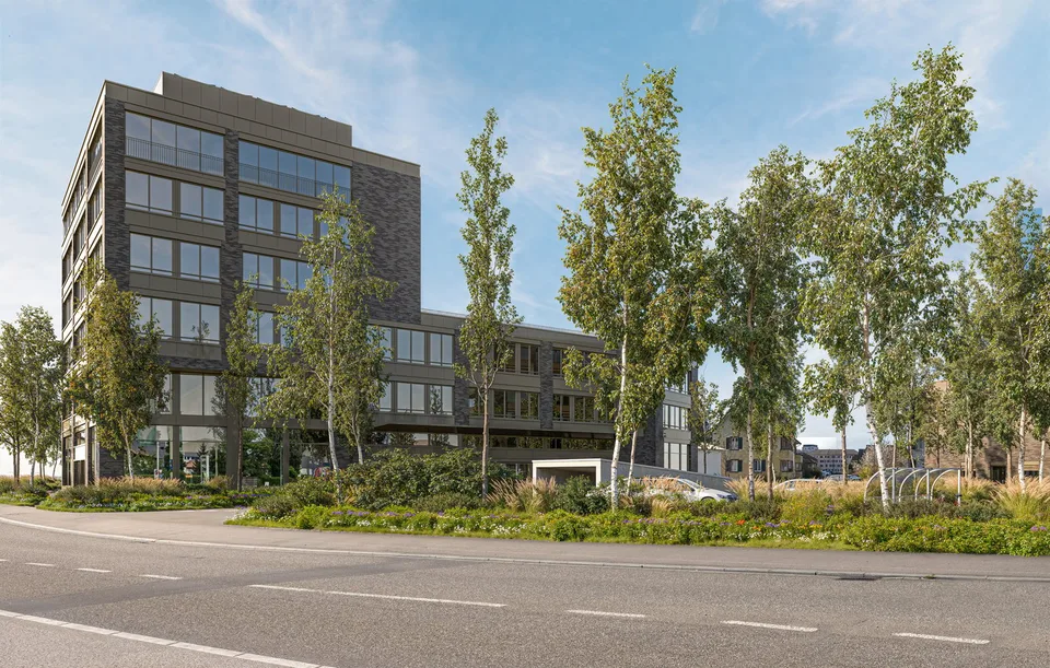 Hochmoderne, flexible Büroflächen im Neubau H²