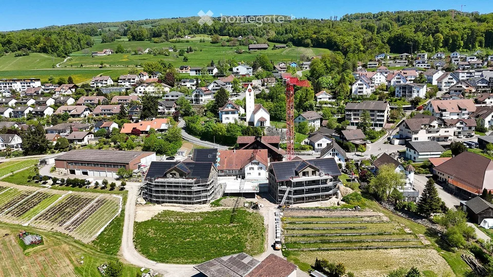 Erstbezug: Neue 2.5, 3.5, 4.5, 5,5-Zi-Wohnungen mit Terrasse/Balkon mit freier Aussicht in Eggenwil