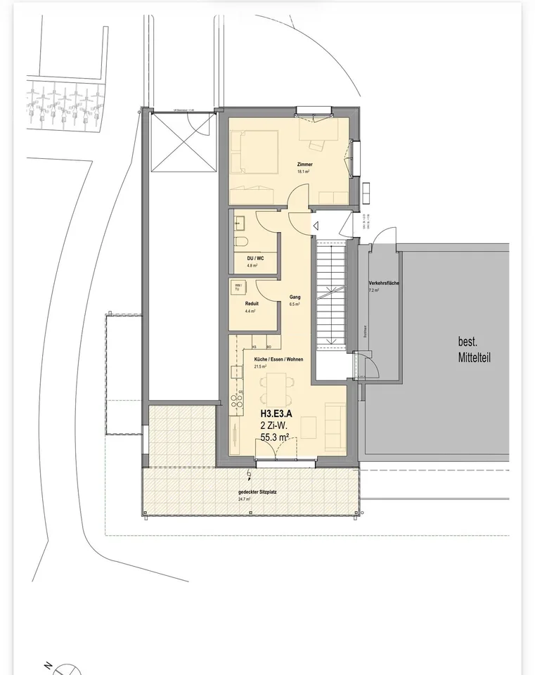 Erstbezug: Neue 2.5, 3.5, 4.5, 5,5-Zi-Wohnungen mit Terrasse/Balkon mit freier Aussicht in Eggenwil
