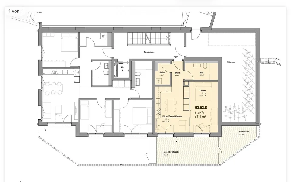 Erstbezug: Neue 2.5, 3.5, 4.5, 5,5-Zi-Wohnungen mit Terrasse/Balkon mit freier Aussicht in Eggenwil