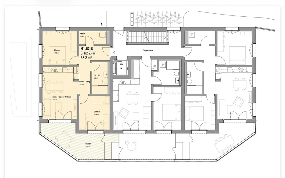Erstbezug: Neue 2.5, 3.5, 4.5, 5,5-Zi-Wohnungen mit Terrasse/Balkon mit freier Aussicht in Eggenwil