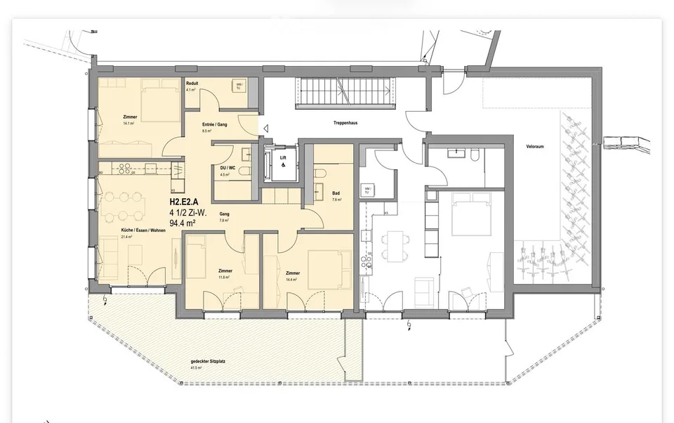 Erstbezug: Neue 2.5, 3.5, 4.5, 5,5-Zi-Wohnungen mit Terrasse/Balkon mit freier Aussicht in Eggenwil