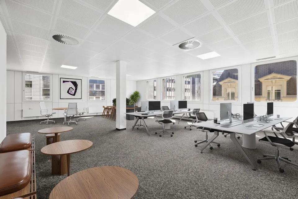 Surface commerciales et administratives au centre-ville