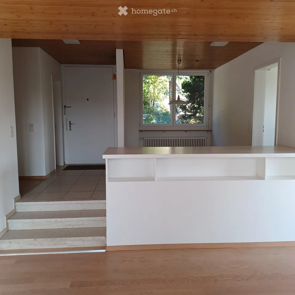 Appartamento da sogno di 3,5 locali in una casa bifamiliare indipendente con vista e giardino a 8903 (ZH)