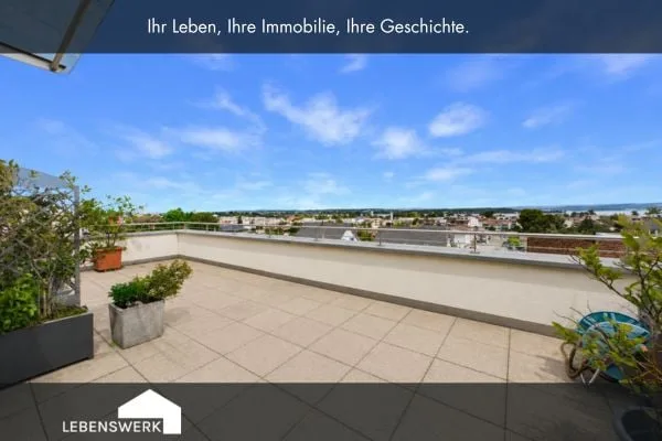 Einfamilienhaus mit Seesicht, Attikaterasse, Garten und Doppelgarage,