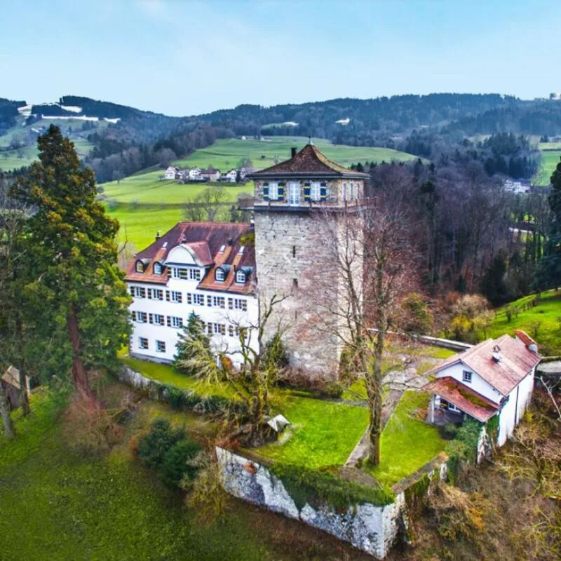 Einzigartiges Wohnen in historischem Gebäude (Schloss Sulzberg) an idyllischer Lage