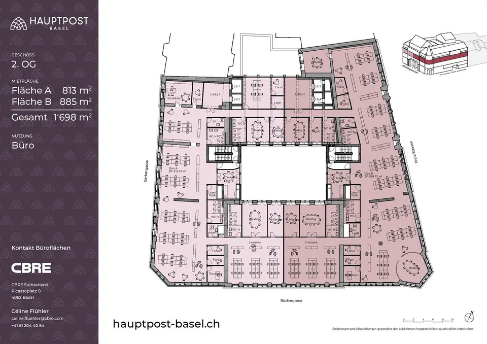 Il vostro nuovo quartier generale urbano nella HAUPTPOST Basel – foto 10 di 11