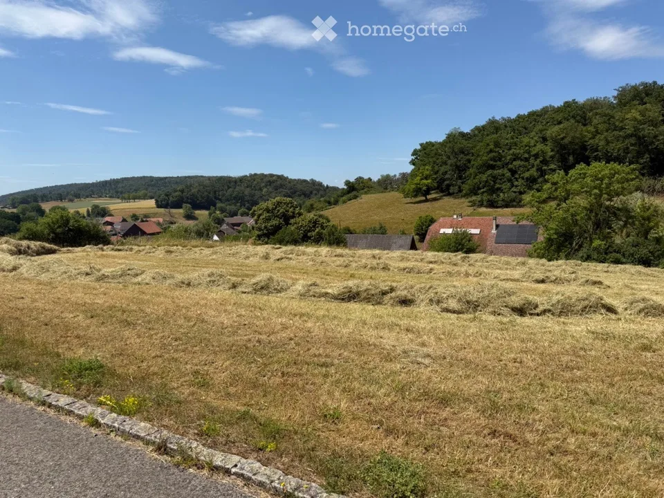 Baugrundstück mit Ausbau CHF 60.-m² und schöner Aussicht in Basse-Vendline