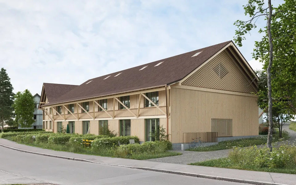 Projet de construction Areal Zinzikon - six maisons mitoyennes spacieuses