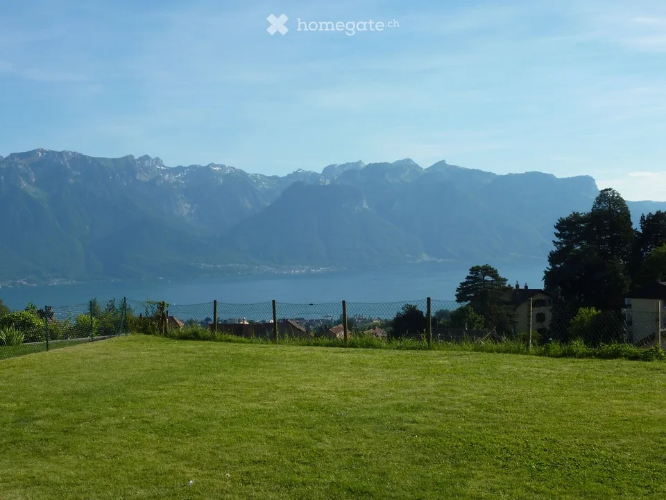 VUE GRANDIOSE ET IMPRENABLE SUR LE LAC ET LES ALPES