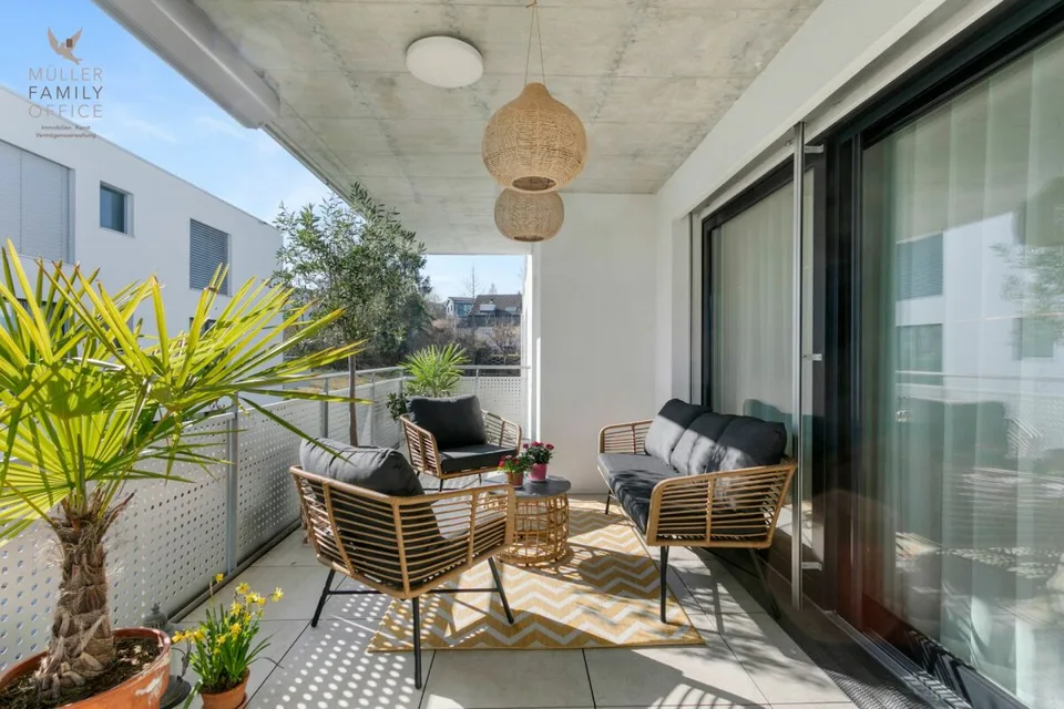 Appartement neuf de 5 1/2 pièces Minergie avec grand balcon et finitions de haute qualité