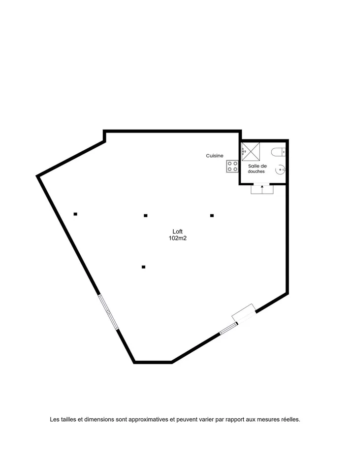 Spacieux loft de 102m2 au cur du village – photo 9 sur 10