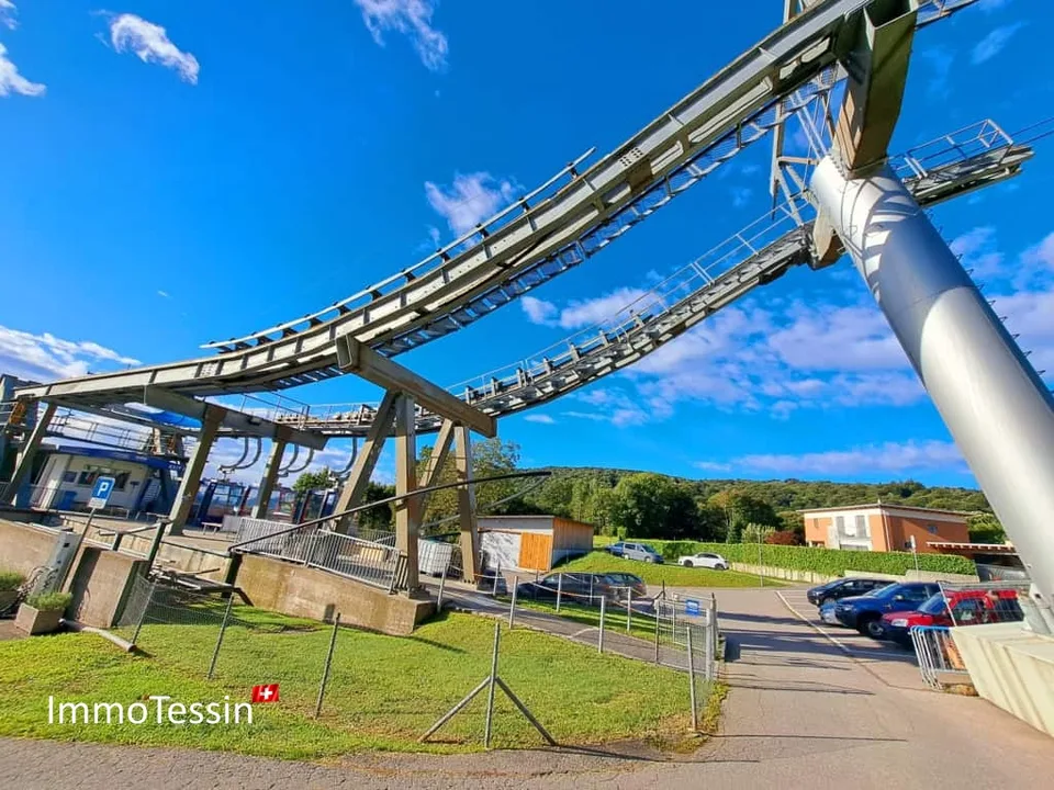 SELTENHEIT: Restaurant & Hotel B&B Gästehaus mit riesigem touristischem Potenzial direkt bei Monte Lema Drahtseilbahn