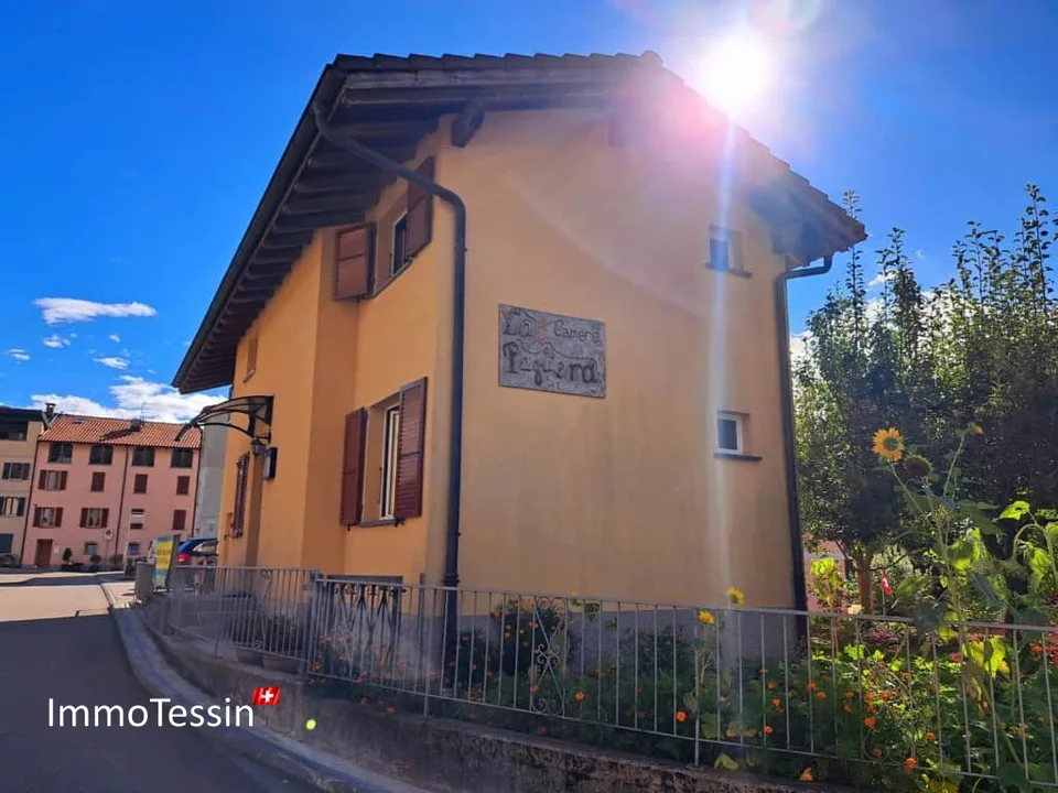 SELTENHEIT: Restaurant & Hotel B&B Gästehaus mit riesigem touristischem Potenzial direkt bei Monte Lema Drahtseilbahn