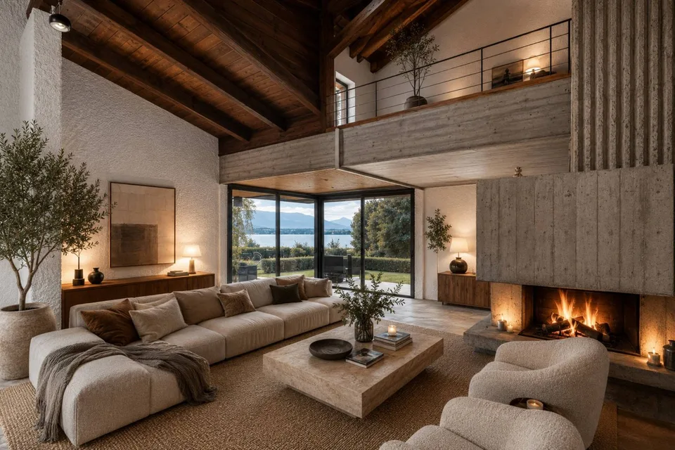 Casa di architetto con vista lago impareggiabile
