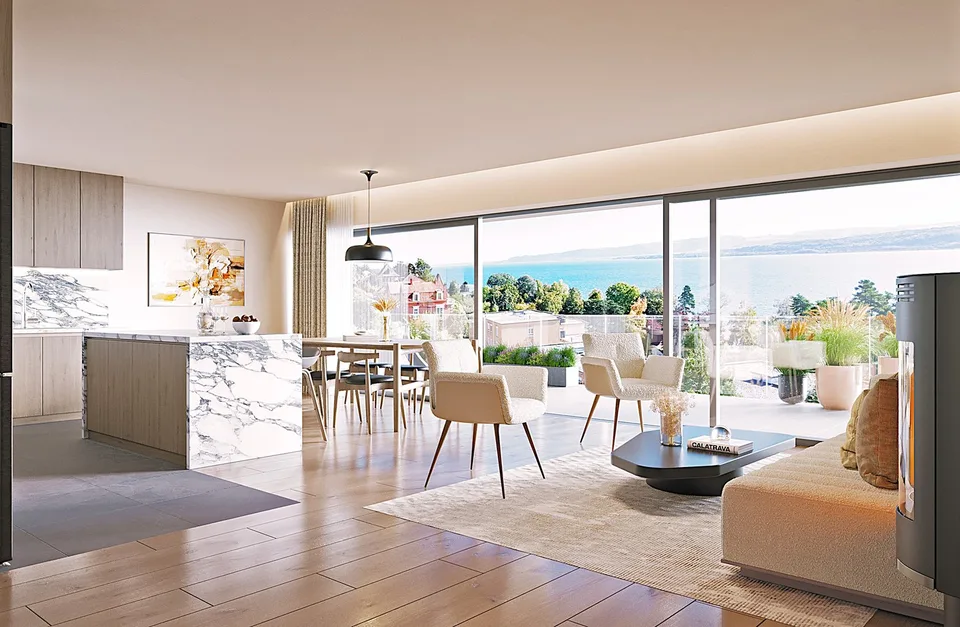 GRANDSON (VD) PPE von drei Apartments mit hohem Standard und außergewöhnlicher Aussicht