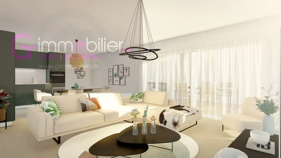 Nouvelle construction à Monthey -Appartements contemporains au coeur du quartier sous gare