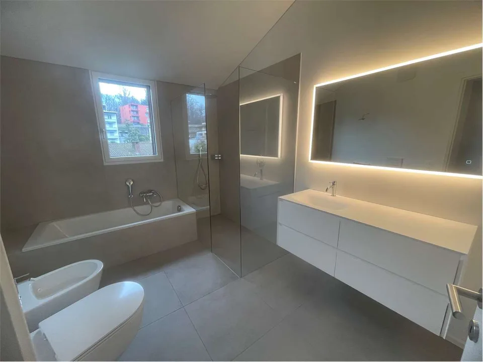 Neue 4.5-Zimmer-Duplexwohnung in Cureglia, mit privatem Garten – Foto 11 von 13